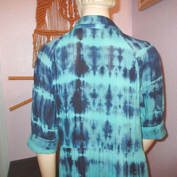 Natural Life Rebecca Womens Dress Size S Pockets Woven Midi Tiered Babydoll Boho - Picture 9 of 12